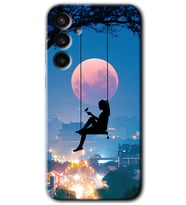 Galaxy S23 FE Kılıf HD Desen Baskılı Arka Kapak - Yalnız Kadın