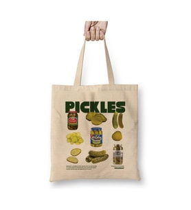 Pickles Beyaz Bez Çanta Uzun Saplı Alışveriş Çantası Plaj Çantası