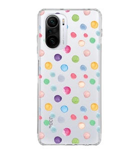 PrintiFy Xiaomi Redmi K40 ile Uyumlu 1mm Slim Fit Water Color 6 Baskılı Şeffaf  Kılıf