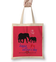 Elephant HAppy Mothers Day 2021 Bez Çanta Uzun Saplı