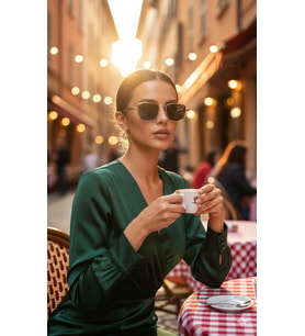 ESRADA 2102  GOLD ÇERCEVE  52-18-152  UNISEX GÜNEŞ GÖZLÜĞÜ