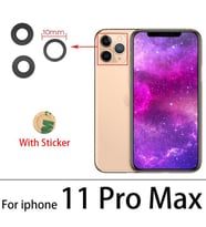 iPhone 11 PRO MAX Arka Kamera Camı Lens Yapışkanlı