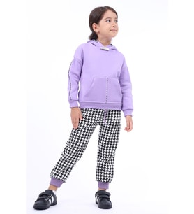 Toontoy Kız Çocuk Eşofman Takım (Lila)