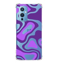 PrintiFy OnePlus 9 Uyumlu Köşe Korumalı Renkli Desen Tasarımlı Şeffaf Silikon Kılıf