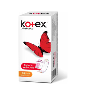 Kotex Lightdays İnce Günlük Hijyenik Ped 34 lü Paket Parfümsüz