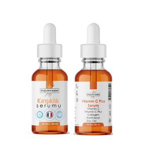 Yaşlanma Karşıtı Kırışıklık Serumu 30 ml + Vitamin C Plus Serum 30 ml