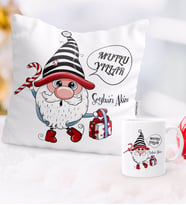 BK Gift Kişiye Özel Yılbaşı Mutlu Yıllar Tasarımlı Yastık Kupa Seti - 12