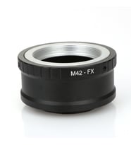 Fujifilm X-Pro1, X-M1, X-E1, X-E2 İçin M42 Lens Adaptörü, M42-FX (Siyah)