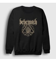 Presmono Unisex Siyah Fire Behemoth Sweatshirt 16743tt