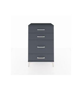 Hyperion Komodin 4 Çekmeceli 60x44x96 Antrasit-Antrasit