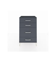 Hyperion Komodin 4 Çekmeceli 60x44x96 Antrasit-Antrasit