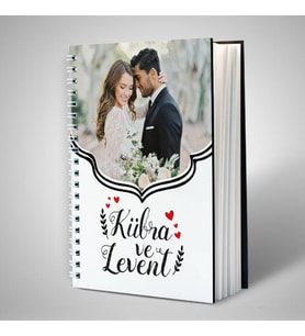 Sevgililere Özel Fotoğraf Kapaklı Defter