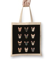 French Bulldog Emoji Bez Çanta Uzun Saplı