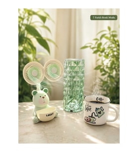Doğum Günü, Özel Gün, Yeni İş, Sevgiliye Hediye Fincan, Kalemlik ve Kristal Masa Lambası Premium Set