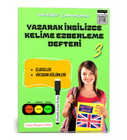 Yazarak İngilizce Kelime Ezberleme Defteri-3