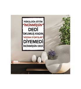 Ahşap Retro Mdf Poster , Komik Sözler , Duvar Yazıları , Manzara ,  Tarih , Edebiyat - Tbl0814
