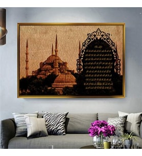 Altın Çerçeveli dekoratif tablo a350 (Gold)