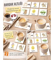 Sevimli Hayvanlar 3 7x7 – 6’lı Set Dekoratif Kare Tasarım