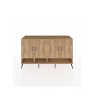 Kronos Konsol 6 Raflı 4 Kapaklı 176x59x99 Çam-Çam/Aytaşı