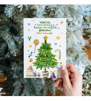 Yılbaşı Kutlama Mesajlı Kartpostal