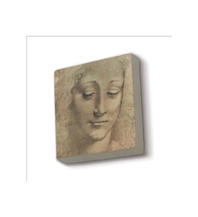 Baş Etüdü (Leonardo Da Vinci) Baskılı Taş Magnet 5X5