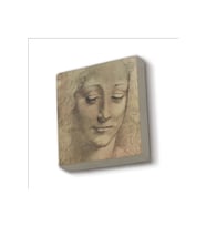 Baş Etüdü (Leonardo Da Vinci) Baskılı Taş Magnet 5X5