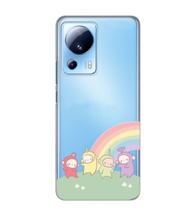 Xiaomi Mi 13 Lite Uyumlu Teletubbies Desenli Şeffaf Telefon Kılıfı