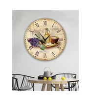 bilge Tasarım retro Duvar Saati 40 x 40 CM (Çok Renkli)