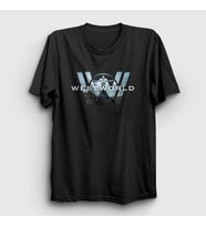 Presmono Unisex Siyah Logo V3 Westworld T-Shirt 224120tt