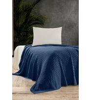 Petra  Triko Yatak Örtüsü Tek Kişilik 180 X 230 (İndigo)