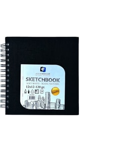 Alex Schoeller Sketchbook Sert Kapak Spiralli Eskiz Defteri 12x12 cm 120 gr 70 yp 