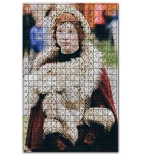 Cakapuzzle Kürklü Kızıl Saçlı Danimarkalı Kız Puzzle Yapboz MDF (Ahşap) (120 Parça)