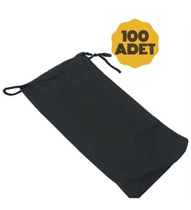 100 Adet Gözlük Kılıfı Büzgülü Gözlük Koruma Kesesi 715161