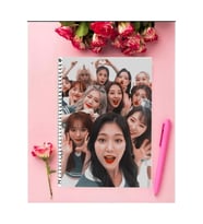 Loona Kpop Defter 1 Adet Özel Tasarım A4 Boyutu 21*29 Cm Telli Kareli