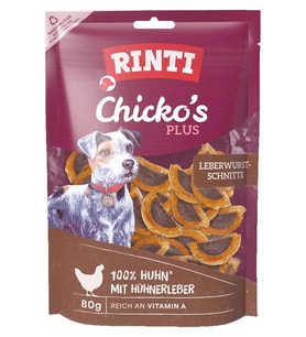Rinti Chıckos Plus Ciğerli Et Dilimleri 80g