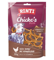Rinti Chıckos Plus Ciğerli Et Dilimleri 80g