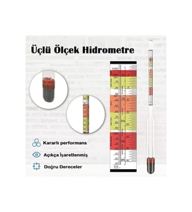 Üçlü ölçekli hidrometre