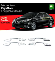 Toyota Corolla Uyumlu Krom Kapı Kolu Yarım Model 4 Parça. 2013-2018 (Karışık)