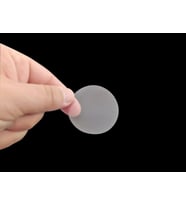 Yuvarlak Kesim Şeffaf Çıkartma Bant Etiket 1000 Adetlik Rulo 3 Cm Çapında