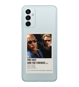 Samsung Galaxy M23 Uyumlu Hızlı ve Öfkeli Minimalist Poster Desenli Şeffaf Telefon Kılıfı