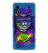TCL 303 Kılıf Silikon Desen Özel Seri Super Meow 1715