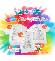 Tişört Boyama Seti Desenli - Her Üründen 1 Adet