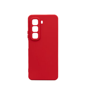 Infinix Hot 50 4G Uyumlu Kılıf Zore Biye Silikon (Kırmızı)