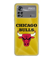 Xiaomi Poco X4 Pro Kamera Korumalı Kapak Chicago Bulls Tasarımlı Şeffaf Kılıf