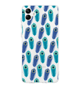 PrintiFy Samsung Galaxy M14 ile Uyumlu 1mm Slim Fit Nazar Boncuğu 4 Baskılı Şeffaf  Kılıf