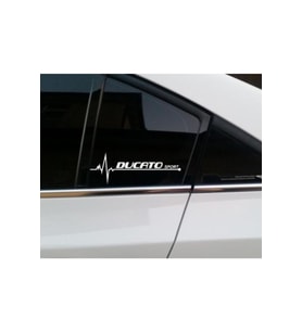 Fiat Ducato İçin Uyumlu Aksesuar Oto Yan Cam Sticker