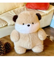 Puk Köpek Peluş Oyuncak Sevimli ve Yumuşak Arkadaşınız" (Kahverengi)