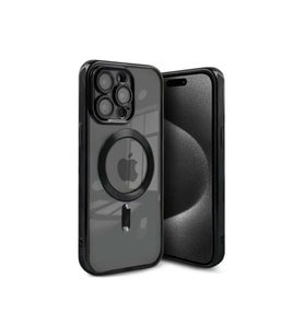 iPhone 15 Pro Max Kılıf Kross Magneticsafe Kapak - Siyah