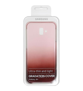 Galaxy J6 Plus ile Uyumlu Gradation Kılıf Kırmızı EF-AJ610CREGWW