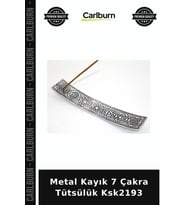 Özel Üretim Meditasyon Spirituel Dekoratif Aksesuar Metal Kayık 7 Çakra ( Chakra ) Tütsülük